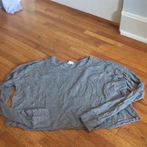 Grey cropped top